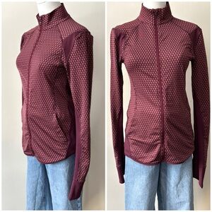 Asics Women’s Fit-Sana Jacquard Full Zip Stretch‎ Athletic Jacket in Port Royale